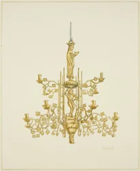 Messing-Kronleuchter in der Temple Church