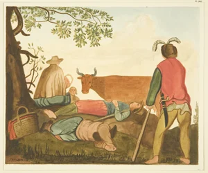 Guy, Earl of Warwick, und die Dun Cow, Kopien vom Originalgemälde