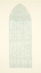 Buntglasfenster am Ostende des Südschiffs der Kathedrale von Bristol