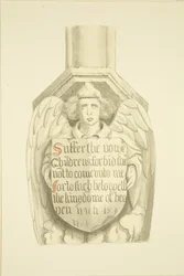 Träger gegen eine Säule im südwestlichen Winkel, nahe der Orgel von St. Mary Redcliffe
