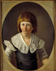 Porträt von Louis XVII im Tempelgefängnis