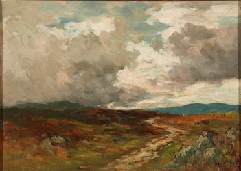 Sturmwolken über den Hügeln