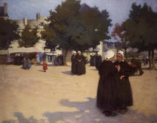 Der Dorfplatz, Bretagne