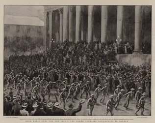 Mehr Marinegeschütze für die Front, die Menge jubelt den Matrosen in Durban zu