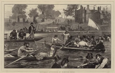 Samstagnachmittag in Hampton Court