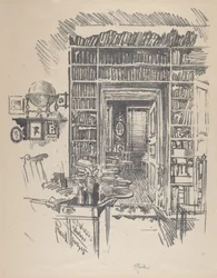 Bücherzimmer bei Dr. Wister