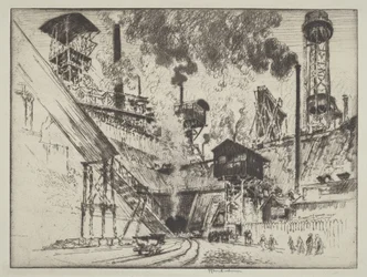 Mündung der Mine, Ruhrort bei Oberhausen