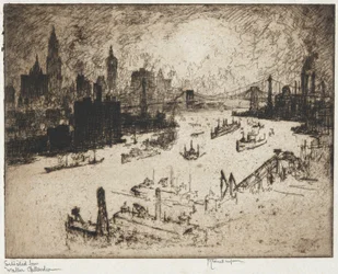 New York von der Williamsburg Bridge