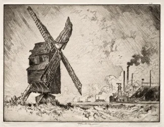 Alte und neue Mühlen, Valenciennes, Frankreich