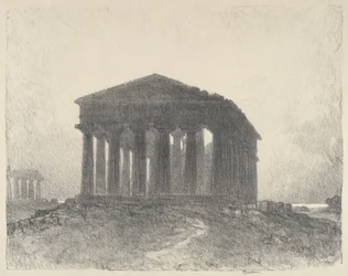 Paestum, Abend