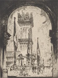 Wiederaufbau des Campanile, Venedig, Nr. I