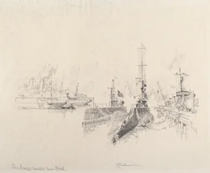 U-Boote im Hafen, 1917