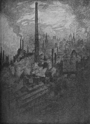 Der Große Schornstein, Sheffield, 1910