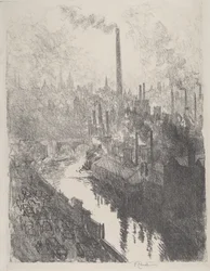 Der große Schornstein, der Motorpark