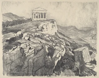 Der Tempel der Eintracht an der Mauer, Girgenti, 1913