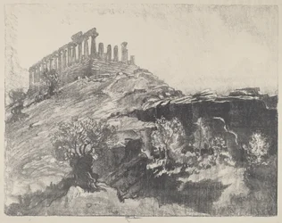 Der Tempel der Eintracht an der Wand, Girgenti, 1913