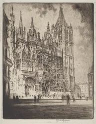 Die Westfassade, Kathedrale von Rouen