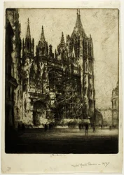 Die Westfassade, Kathedrale von Rouen