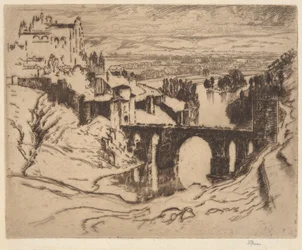 Ohne Titel [Brücke von San Martín, Toledo]