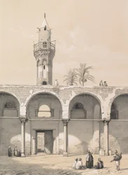 Moschee von Amrou, in Kairo, 1843