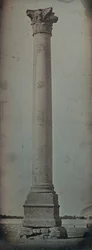 Pompeius-Säule, Alexandria, 1842