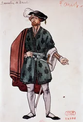 Kostüm für die Figur des Faust in Hectors Berlioz