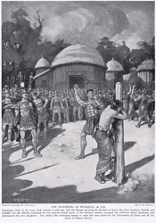 Die Auspeitschung Boudiccas, Illustration aus „Hutchinson