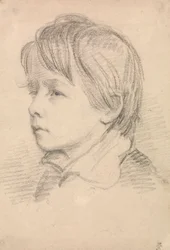 Skizze des Bruders des Künstlers, Capt. Michael Atwell Slater