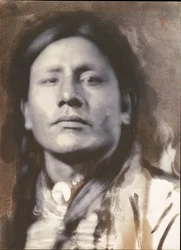 Ein Sioux-Häuptling [Hat-Keine-Pferde], 1898