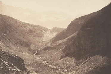 Schlucht von Estaubé, gesehen von den Glorietten von Héas, St-Sauveur, 1853
