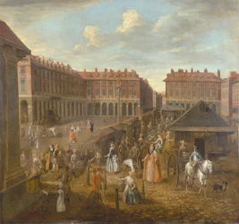 Covent Garden Piazza und Markt, ca. 1725