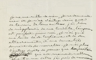 Autographenbrief an Eugene de Beauharnais, Paris, 2. Januar 1809