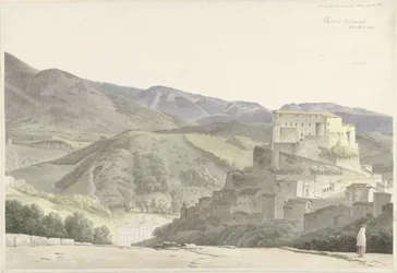 Italienische Landschaft bei Subiaco