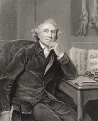 John Hunter, gestochen von G.H. Adcock, aus "National Portrait Gallery, Band V", veröffentlicht um 1835