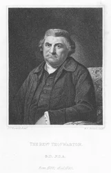 Der Reverend Thomas Warton, englischer Literaturhistoriker, Kritiker und Dichter (Gravur)