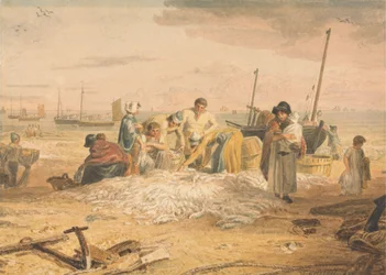 Anlanden eines Makrelenfangs, Hastings