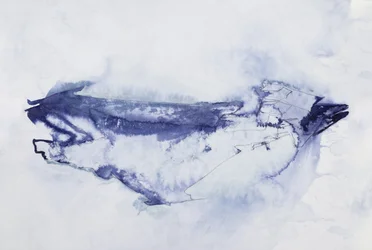 Abstrakter Blauer Vogel
