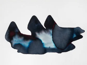 Abstrakter Indigo-Fluss