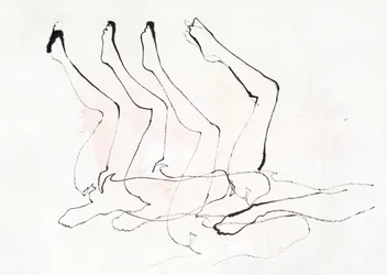 Tanzende Beinbewegung