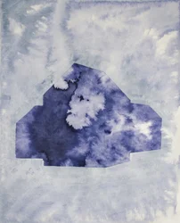 Träumende Blaue Hausform