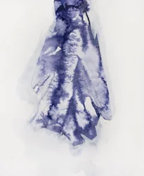 Organischer Indigo-Fluss