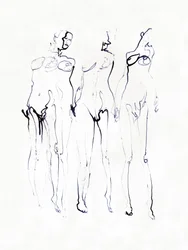 Drei Elegante Figuren