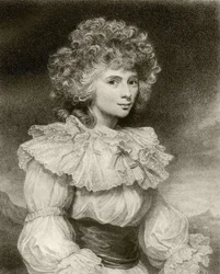 Elizabeth Cavendish, Herzogin von Devonshire, graviert von F. Bartolozzi, aus 
