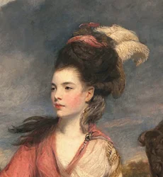 Jane Fleming, spätere Gräfin von Harrington, ca. 1778-79 (Detail)