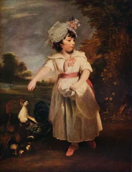 Lady Catherine Pelham Clinton füttert ihre Hühner, 1781-1931