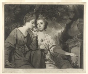 Mrs. Harriet Bouverie und Mrs. Frances Ann Crewe, graviert von Giuseppe Marchi, 1770