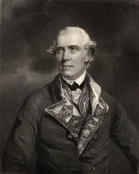 Konteradmiral Samuel Barrington, graviert von H.T. Ryall, aus 