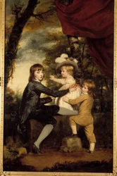Die Lammkinder. Gemälde von Joshua Reynolds (1723-1792). 18. Jahrhundert. Privatsammlung