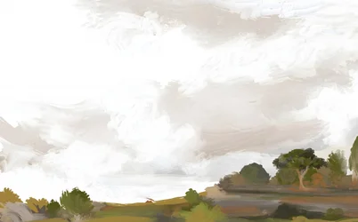 Ruhige impressionistische Landschaft