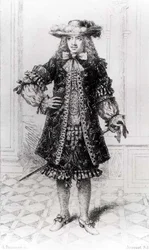 Molière (1622-73) graviert von B. Damman